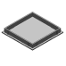 TAMPA 30X30 NYLON PRETO 376 PRETO